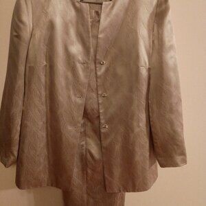 Pure Silk Women Suit with Pants Size M